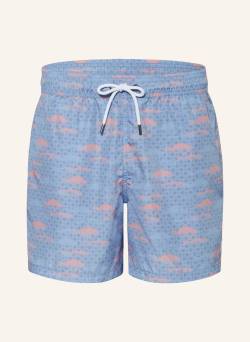 Mey Badeshorts Serie School Of Fishes blau von mey