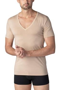 Mey Business Regular Fit T-Shirt V-Ausschnitt light skin, Einfarbig von mey