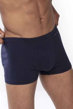 Mey Casual Cotton Regular Fit Boxershorts dunkelblau, Einfarbig von mey