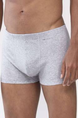 Mey Casual Cotton Regular Fit Boxershorts hellgrau, Einfarbig von mey