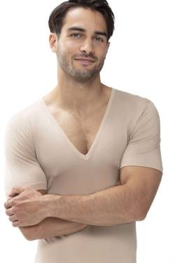 Mey Das Drunterhemd Slim Fit T-Shirt V-Ausschnitt light skin, Einfarbig von mey