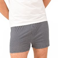 Mey Herren Boxershorts blau Baumwolle Gemustert von mey