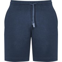 Mey Herren Sweatshorts blau Baumwolle unifarben von mey