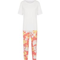 mey Airin Capri-Pyjama, floral, für Damen, rot, 40 von mey