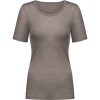 mey T-Shirt, uni, U-Ausschnitt, für Damen, braun, 36/38 von mey