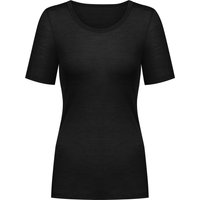 mey T-Shirt, uni, U-Ausschnitt, für Damen, schwarz, 40/42 von mey