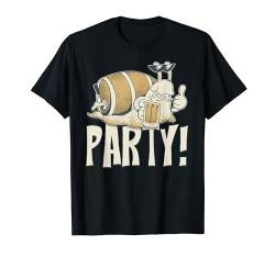 Lustiges Bier Party Schnecke T-Shirt von mh-artworx