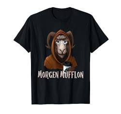 Lustiges Mufflon, Kaffe, Morgenmuffel Spruch T-Shirt von mh-artworx