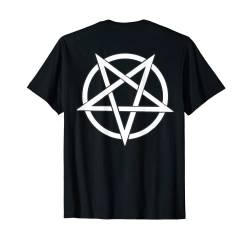 Pentagramm, Rückendruck, Backprint, Teufel, Satan, Hexe T-Shirt von mh-artworx