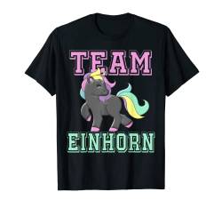 Team Einhorn, lustiges Graues, schwarzes, Damen, Kinder T-Shirt von mh-artworx