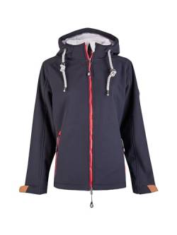 mh michael heinen Damen Softshelljacke Kiel, Funktionsjacke, Herbstjacke, Winterjacke mit Kapuze, gefüttert, winddicht, wasserdicht navy 52 von mh michael heinen