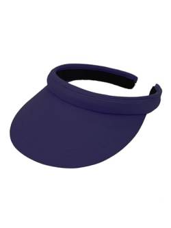 mh michael heinen Damen Visor, Sonnenhut, Sonnenschutz, Tennis, Golf, Segeln, Sport, gepolstert, Flex-Verschluss, leicht, luftig Navy OS von mh michael heinen