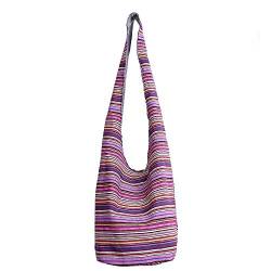Bohmian Style Schultertaschen Umhängetasche Reise Canvas Bucket Bag bedruckte Tasche Ethnic Style Bag Frauen Baumwolle Hobo Sling Bag (A026#1295) von miaomiaojia