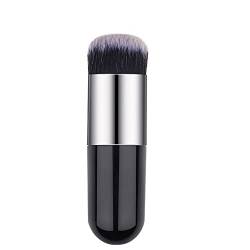 n/a 1 stücke Neue Chubby Pier Foundation Pinsel Flache Creme Make-up Pinsel Professionelle Kosmetik Make-up Pinsel (Color : BlackSilver) von mifdojz