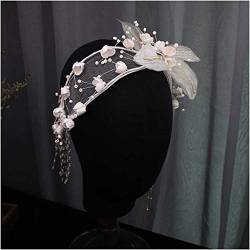 n/a Blume Perlen Quaste Stirnband Braut Hochzeit Kopfschmuck Studio Make-up Stil Frauen Haarschmuck von mifdojz