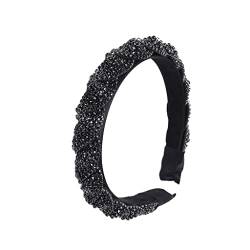 n/a Farbe mit Drill Claw Chain Cross Winding Stirnband Temperament Prom Headwear Hair Hoop (Color : C, Size : One Size) von mifdojz