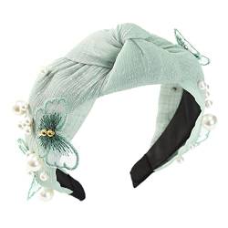 n/a Frauen Perle geknotet Stirnband Haarband Haarbänder Mädchen Bogen Ohren Stirnbänder Haarschmuck ( Color : C , Size : One Size ) von mifdojz