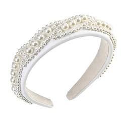 n/a Frauen elegante große kleine Perlen Haarbänder süßes Stirnband Haarreifen Halter Ornament Stirnband ( Color : D , Size : One Size ) von mifdojz