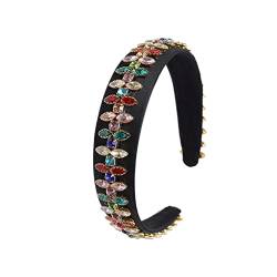 n/a Haarband for Erwachsene, gepresster Haarband, Retro-Strass-Kopfschmuck, exquisite Stirnband-Kopfbedeckung (Color : A, Size : One Size) von mifdojz