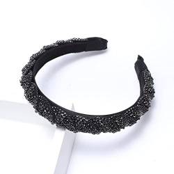 n/a Hair Hoop Crystal Strass Shiny Delicate Braid Hair Accessoires Full Drill Hoop Prom Catwalkhair (Color : F) von mifdojz