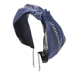 n/a Niedliche Knoten-Stirnbänder for Frauen – Haarreifen, Kreuzknoten-Haarband mit Stoff (Color : D) von mifdojz