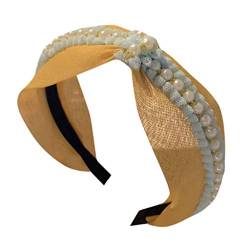 n/a Stirnbänder for Frauen, Boho-Stirnbänder, Vintage-Blumendruck, kreuz und quer, elastischer Kopfwickel (Color : B) von mifdojz