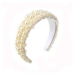 n/a Süßes Stirnband Temperament Mädchen Kristall Stirnband Braut Perlen Stirnband (Color : A) von mifdojz