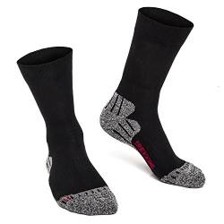 millionen-olly 3 PAAR TREKKINGSOCKEN + WANDERSOCKEN + FUNKTIONSSOCKEN + 35 36 37 38 39 40 41 42 43 44 45 46 47 48 49 50 + WOW, 39-42, Schwarz von millionen-olly