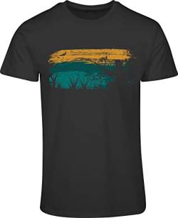 Angler T-Shirt: Angler - Geschenk für Fischer und Angler - Geschenk für Angler - Anglerbekleidung Herren - Angelkleidung Männer - Angeln - Anglerin - Fisch - Grau - Army (M) von minifan