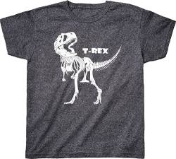 Kinder T-Shirt: T-Rex der im Dunkeln leuchtet - Tyrannosaurus Rex Dino Dinosaurier - Glow in The Dark - Shirt für Jungen & Mädchen Geschenk-Idee zum Geburtstag für Kinder und Dino Fans (116) von minifan