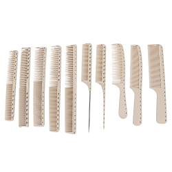 Barber Styling Comb Set, Multi Type 10pcs Friseurkamm für Zuhause für Friseursalon(Kamm) von minifinker
