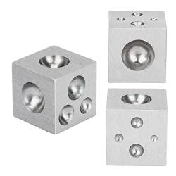 Kuppelblock, solide und verschleißfest, aus Metalllegierung, innovatives Aussehen für Metallform, quadratisch, 25 x 25 mm von minifinker
