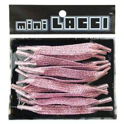 minilacci Elastische Schnürsenkel Für alle Jahreszeiten geeignet, Rosa Glitzer, Einheitsgröße von minilacci