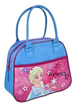 Handtasche für Mädchen mit Namen | Motiv Elsa die Eisprinzessin in blau, rosa & pink | KiTa- & Kindergartentasche für Kleinkinder | personalisieren & bedrucken | inkl. NAMENSDRUCK von minimutz