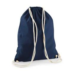 minimutz Turnbeutel Baumwolle zum Zuziehen - Schuhbeutel zum Bemalen Bedrucken - Sportbeutel Gymbag Jute Rucksack (dunkelblau) von minimutz