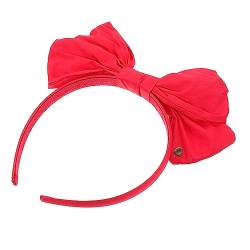 1stk Weihnachtsstirnband Schleife Kopfbedeckung Frohe Weihnachten Stirnband Rote Haarschleife Schleifenstirnbänder Für Frauen Weihnachts-haarschmuck Baumwolle Rotes Band Mädchen von minkissy