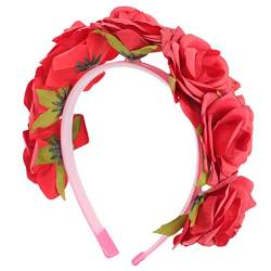 2st Valentinstag Stirnband Halo-haarteil Haarkranz Aus Rosen Rosenkrone Valentinstag Party Kopfschmuck Hochzeitsstirnband Für Die Braut Haarschmuck Empfindlich Stoff Europa Reisen von minkissy