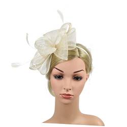 Fascinator-stirnband Tea-party-hüte Für Damen Stirnband Für Die Teeparty Derby-stirnband Gaze-stirnbänder Pillbox-hut-stirnband Fascinator-hüte Für Damen Fräulein Feder Haarschmuck von minkissy
