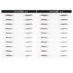 Minkissy 20 Paare 6D Haarähnliche Authentische Augenbrauen Wasserdichte Augenbrauen Tattoo Aufkleber Augenbrauentransfers für Frau Mann (Männliche Augenbraue) von minkissy