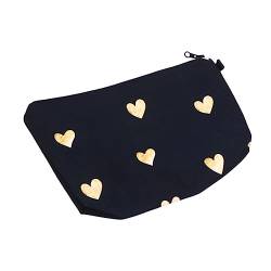 Schminktaschen Für Damen 2 Stück Geschenkdruck Große Geldbörse Waschen Geburtstag Kosmetik Weihnachten Niedlich Für Männer Clutch Reißverschluss Reise Make-Up-Pinsel Beutel Herzen von minkissy