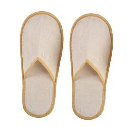 minkissy 10 Paare Einweg-hausschuhe Einwegpantoffeln Gästehausschuhe Winter Badeslipper Hotel Slipper Xl Hotelschlappen Gästepantoffeln Badeschuhe Spa Haushaltsschuhe Mann Stoff von minkissy