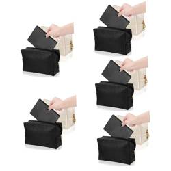 minkissy 10 Stück Kosmetiktasche Tragbare Make-up-Tasche Reißverschluss Aufbewahrungstasche Tasche Organizer für Reisen Kosmetik Träger Frauen Vanity Organizer Toilettenartikel Organizer PU von minkissy