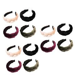 minkissy 12 Stk Weiches Stirnband Frauen Haarreifen Stirnband Für Frauen Bauschiges Stirnband Elegante Stirnbänder Für Frauen Twist Stirnband Haarbänder Gepolstert Fräulein Liner Verdicken von minkissy