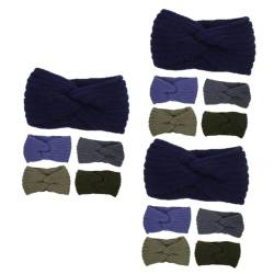 minkissy 15 Stk Gestricktes Kreuzhaarband Sportdekor Haarschmuck Für Frauen Bandana-stirnbänder Für Frauen Handgefertigte Stirnbänder Laufende Haarbänder Tiara Binden Garn Damen Stirnband von minkissy