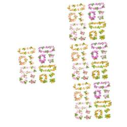 minkissy 16 Sätze Hawaiian Ische Blumen Gürtel Hawaiianischer Kranz -lei-halskette Girlande Halskette Hawaiianische Lei-halskette Haarbänder Luau-armband Tuch Knospe Blütenblatt Kind von minkissy