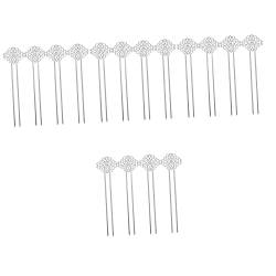 minkissy 16 Stk Haarnadel Hochsteckfrisur Brötchen Bobby Chinesische Haarstäbchen Bobby-pin-kit Chignon-haarstab Japanischer Haarstab Dutthaar Kupfer Gabel Farbe Bewahren Mädchen von minkissy