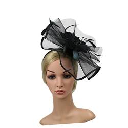 minkissy 1stk Hut Stirnband Hüte Für Frauen Mesh-blumen-stirnband Fascinator-hut Mit Stirnband Blumen-tee-party-hut Blumenstirnbänder Für Frauen Kopfschmuck Mode Haarschmuck Damen von minkissy