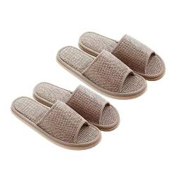 minkissy 2 Paar Hausschuhe Aus Baumwolle Rutschfester Spa-slipper Gästehausschuhe Boden Hausschuhe Rutschfeste Hausschuhe Alias ​​para Mujer Frauen Sandalen Hausschuhe Haushalt Damen Tatami von minkissy