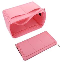 minkissy 2 STK Aufbewahrungsbeutel Aus Filz Tote-Organizer-Einsatz Geldbeutel-Organizer Aus Filz Make-up-Taschen-Organizer Schminktasche Aus Filz Tasche in Tasche Gefühlt Baby Gittergewebe von minkissy