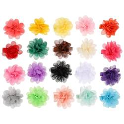 minkissy 20st Chiffon-haarspange Mit Haarschmuck Kleinkind Die Blumen Stoff Stift von minkissy